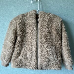 Tucker + Tate Sherpa fleece full zip hoodie size 18 month toddler jacket